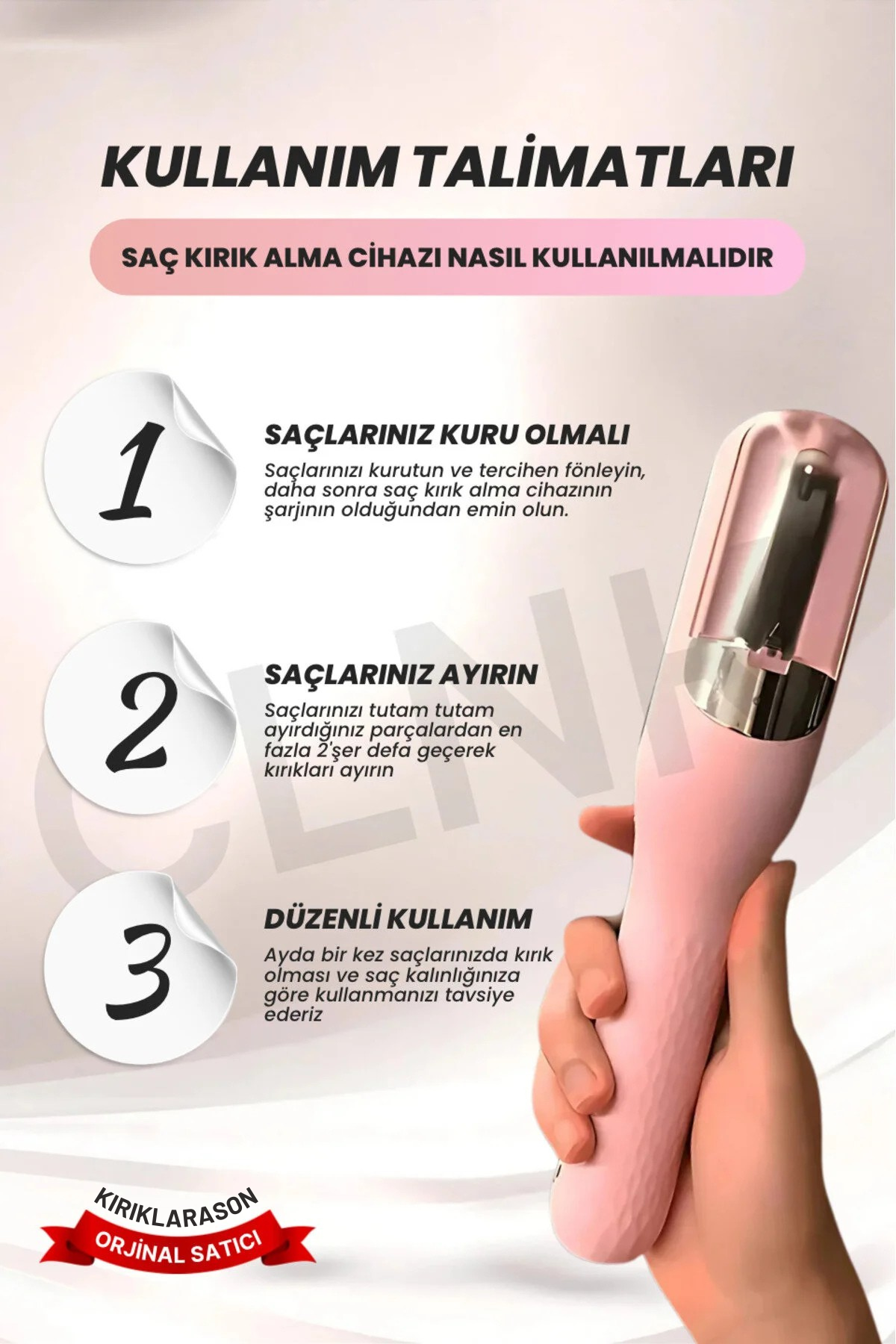 Saç Kirik Onarici, Orjinal Ürün, Kiriklara Veda Et